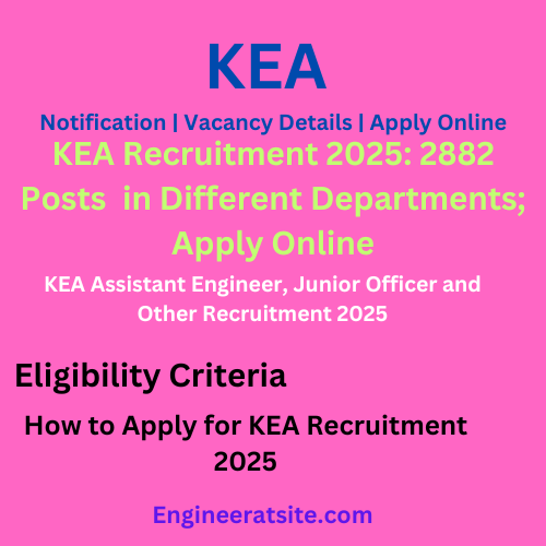 KEA Recruitment 2025