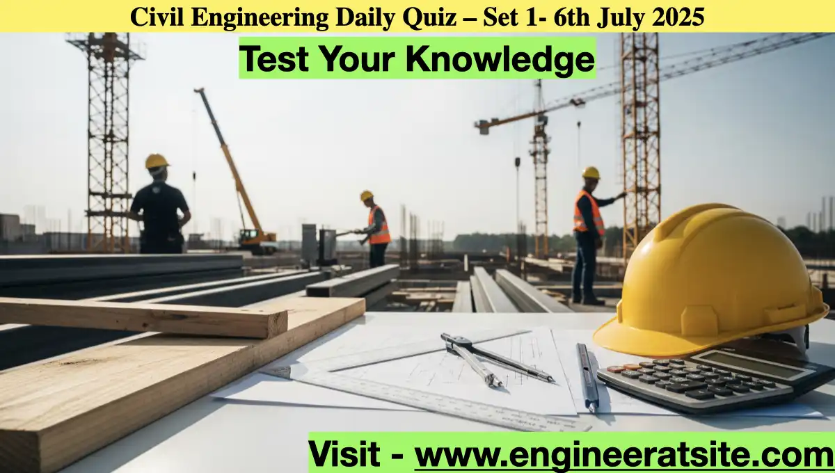 Civil Engineering Daily Quiz – Set 1- 6th July 2025